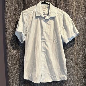 ONLY & SONS Sky Blue Pinstripe Shirt